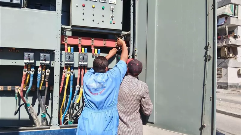 انقطاع التيار الكهربائي عن عدد من مناطق حي الجناين بالسويس لإجراء الصيانة
