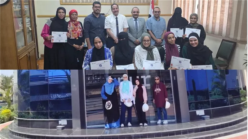 الحجر الزراعي المصري يختتم تدريبه الصيفى لطلاب جامعة بنى سويف |صور