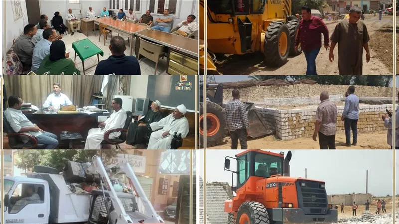 إزالة التعديات واستجابة فورية لشكاوى المواطنين بمراكز بني سويف