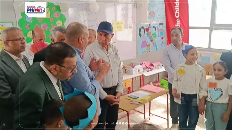 متابعة تنفيذ مشروع المدارس الآمنة بمدرسة الشهيد عبد الله بالأشمونين في المنيا