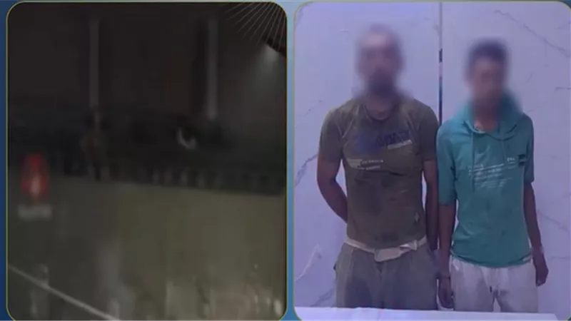 القبض على شخصين حاولا سرقة عمود داخل حرم السكة الحديد بحدائق القبة