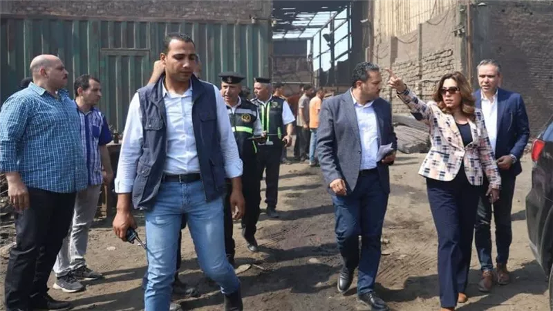 منال عوض توجه بسرعة توفيق الأوضاع البيئية لمنطقة العكرشة الصناعية بالقليوبية
