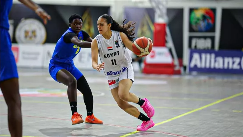 منتخب ناشئات السلة يفوز على رواندا في ثالث مبارياته بتصفيات الأفروباسكت