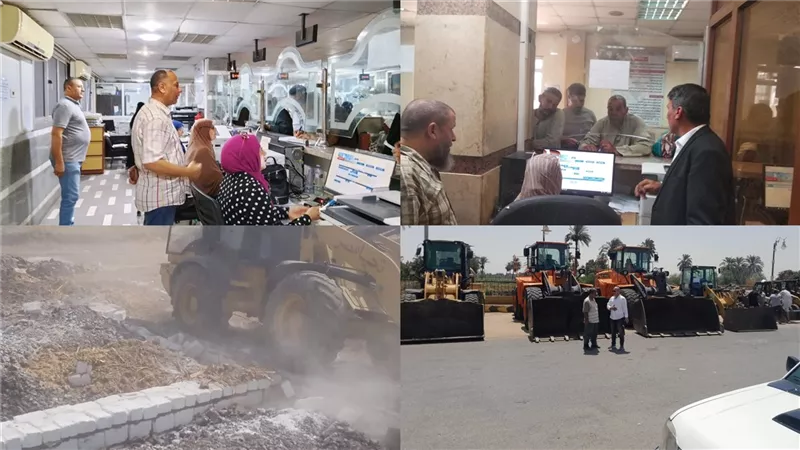 رفع 326 حالة إشغال بالفشن ومتابعة ملفات الإزالة والنظافة بمراكز بنى سويف 
