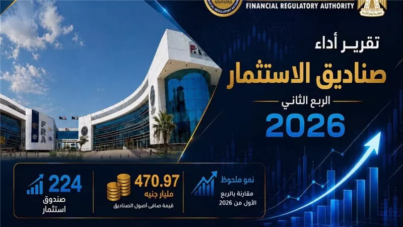 الرقابة المالية: صناديق الاستثمار تسجل 471 مليار جنيه أصولًا خلال الربع الثاني