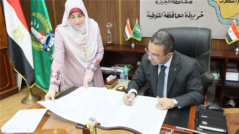 محافظ المنوفية يعتمد الأحوزة العمرانية الجديدة لـ 64 قرية
