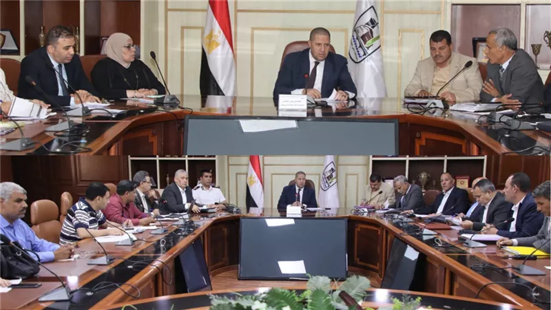 بنى سويف|مناقشة موقف مشروعات الخطة الاستثمارية وملف التصالح على مخالفات البناء