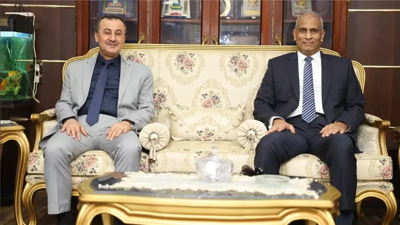 محافظ كفر الشيخ يهنئ اللواء عبد الله فليفل مدير الأمن الجديد| صور