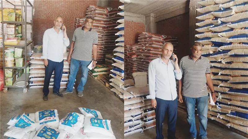 ضبط أطنان فول مجروش وسودانى مجهولة المصدر بناصر بنى سويف |صور