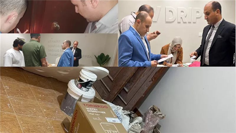 غلق مركز لزراعة الشعر بدون ترخيص بإدارة ثنائى عربى في بني سويف