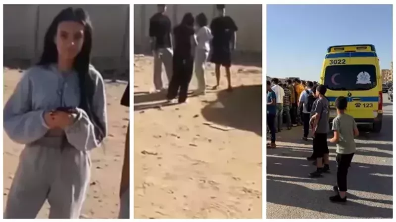 وصول المتهمين في قضية دهس هدير بائعة الشاي بحدائق الأهرام 