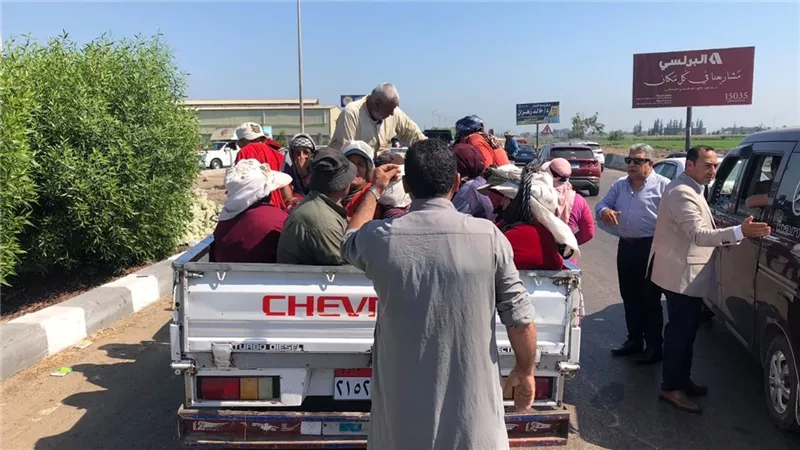 محافظ الدقهلية يوجه بتوفير سيارات ميكروباص لنقل عمال على طريق رافد جمصه