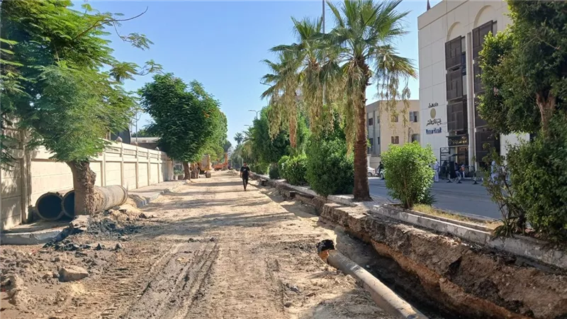 محافظ الأقصر يتابع أعمال تطوير البنية التحتية بشارع خالد بن الوليد