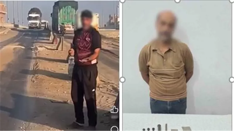 القبض على عامل بتهمة سرقة قطع حديدية من أعلى كوبري في دمياط | تفاصيل