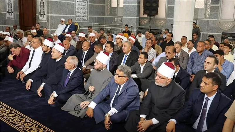وزير الأوقاف والمفتي ومحافظ الدقهلية يفتتحون مسجد «الأقصى» بالسنبلاوين