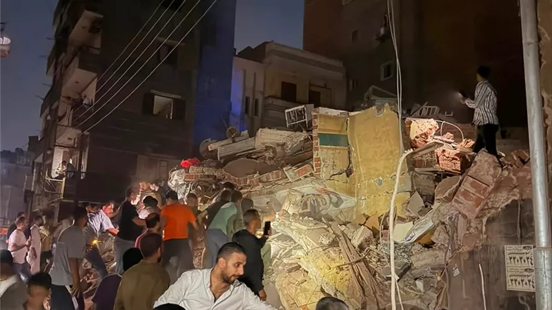 انهيار مفاجئ لعقار سكني في زفتى.. واستنفار للأجهزة التنفيذية والحماية المدنية