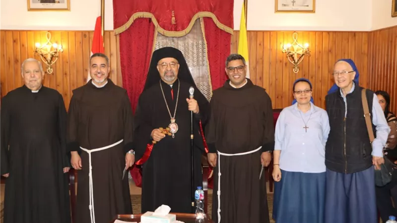 بطريرك الأقباط الكاثوليك يستقبل المهنئين بعيد القيامة المجيد