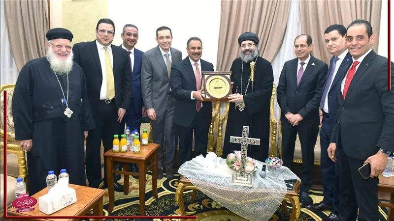وفد الجبهة بالدقهلية اثناء التهنئة بعيد القيامة: الأعياد تمثل فرصة للمحبة