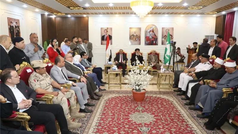تأمين طبي لاحتفالات عيد القيامة.. محافظ الشرقية يقدم التهنئة لأسقف فاقوس 