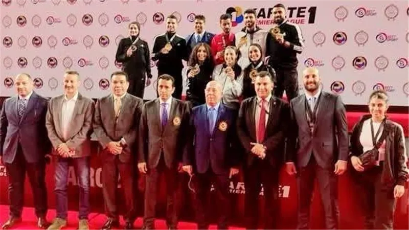 وزير الشباب والرياضة يهنئ أبطال مصر بتصدرهم الدوري العالمي للكاراتيه