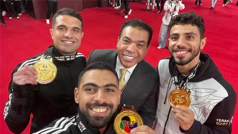 النجار يصف إنجاز أبطال الكاراتيه في الدوري العالمي بالتاريخي