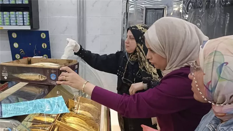 ضبط  48 كيلو فسيخ ورنجة وسردين غير مطابقة للاشتراطات الصحية بالعبور