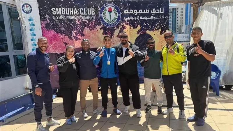 ذهبية وبرونزية.. أبطال سباحة المنيا يتألقون في كأس مصر