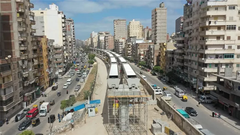 النقل: ارتفاع معدلات تنفيذ مترو أبو قير بالإسكندرية ضمن خطة تطوير المنظومة 