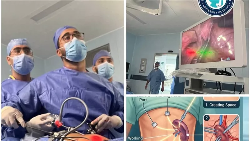 نجاح استئصال طحال لطفل مصاب بتكور كرات الدم الحمراء الوراثي بمستشفيات جامعة قناة السويس