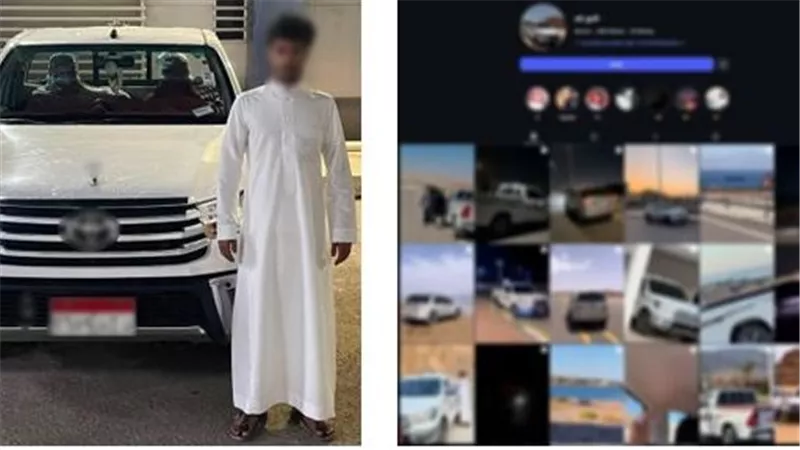 ضبط قائد ربع نقل لقيامه بآداء حركات إستعراضية بأحد الطرق بجنوب سيناء