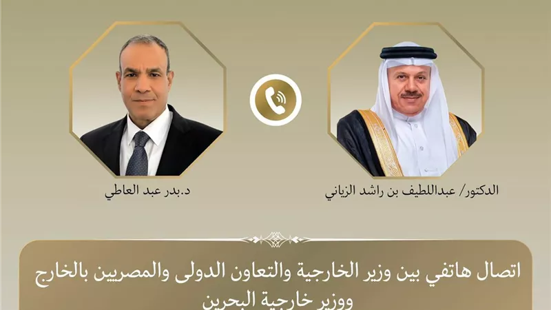 وزيرا خارجية مصر والبحرين يبحثان أمن المنطقة وحرية الملاحة الدولية