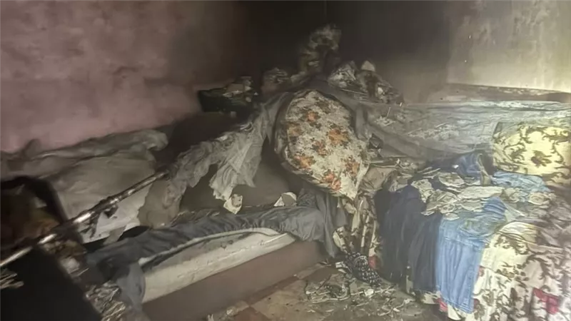 النيران تلتهم جزء من شقة في حدائق القبة                             