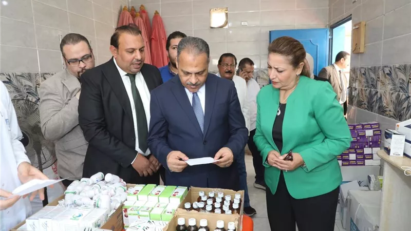 محافظ الشرقية يشهد القافلة الطبية بأبو كبير بالتعاون مع مجلس الوزراء وبنك الشفاء