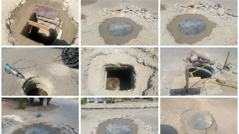 حي عتاقة يركب أغطية جديدة لبلاعات الصرف الصحي بالتوفيقية والشهداء