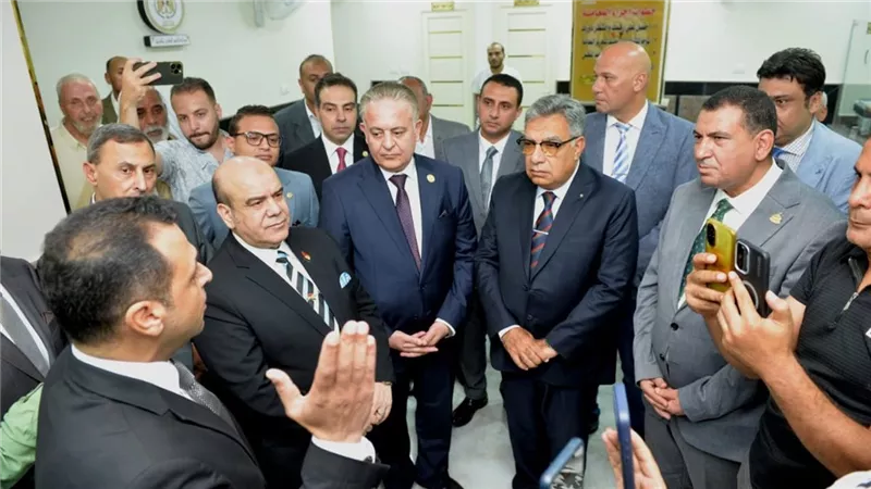 محافظ الدقهلية ومساعدا وزير العدل يفتتحان مكتب الشهر العقاري بقرية صهرجت