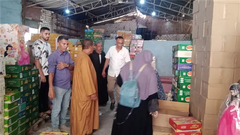 ضبط كيان غير مرخص لتصنيع المواد الغذائية وحلوى المولد  بالشهداء في المنوفية