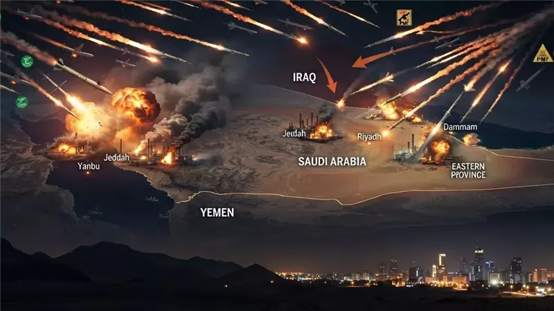 تهديد مزدوج..مخطط إيراني محتمل لاستهداف السعودية عبر الحوثيين وميليشيات العراق
