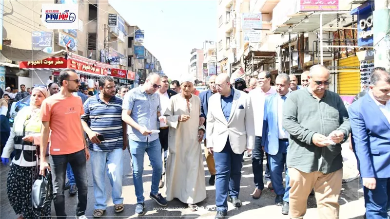 محافظ الفيوم: مجازاة نائب رئيس مركزسنورس بخصم يومين من راتبه بسبب تردي النظافة