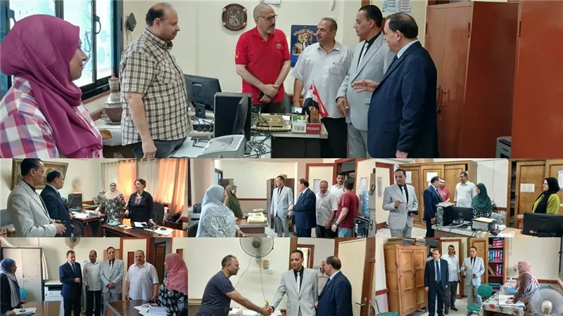 قيادات تعليم بنى سويف يتفقدان الإدارات النوعية لمتابعة معدلات الانجاز|صور