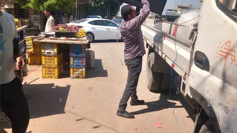رفع 180 حالة إشغال خلال حملة مكبرة لإعادة الانضباط بشوارع ومداخل دمنهور