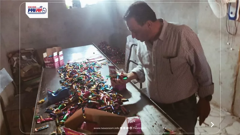 ضبط معمل حلويات بالفيوم يعمل دون ترخيص.. مخالفات بيئية وصحية بالجملة