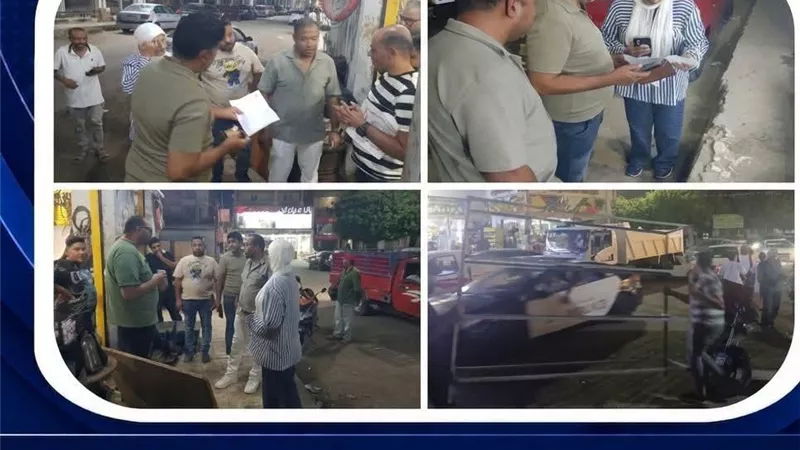 حملات مكثفة بالغريب.. حي السويس يواجه الإشغالات والتعديات ويراجع تراخيص المحال