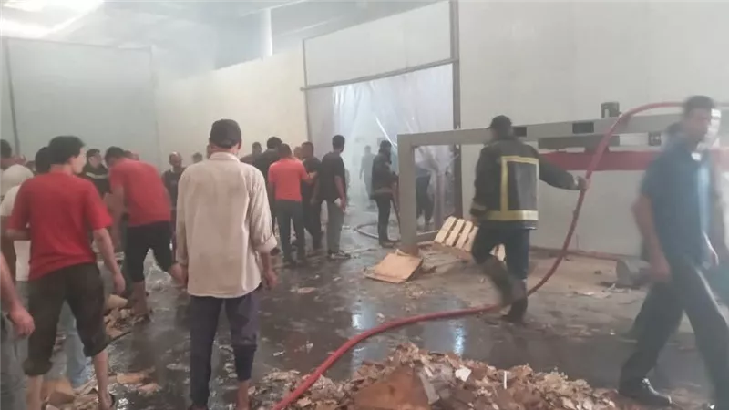 السيطرة على حريق داخل شركة ايزو مصر كرتون بالمنوفية