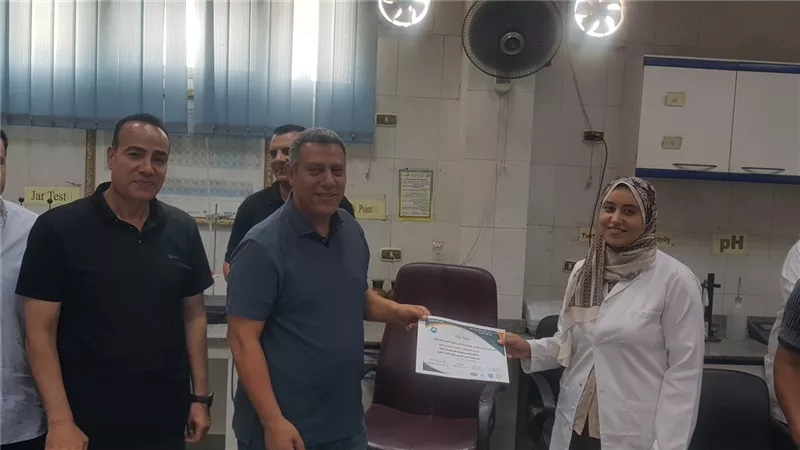 اختتام فعاليات التدريب الصيفي وتكريم المتميزين بشركة مياه كفر الشيخ 