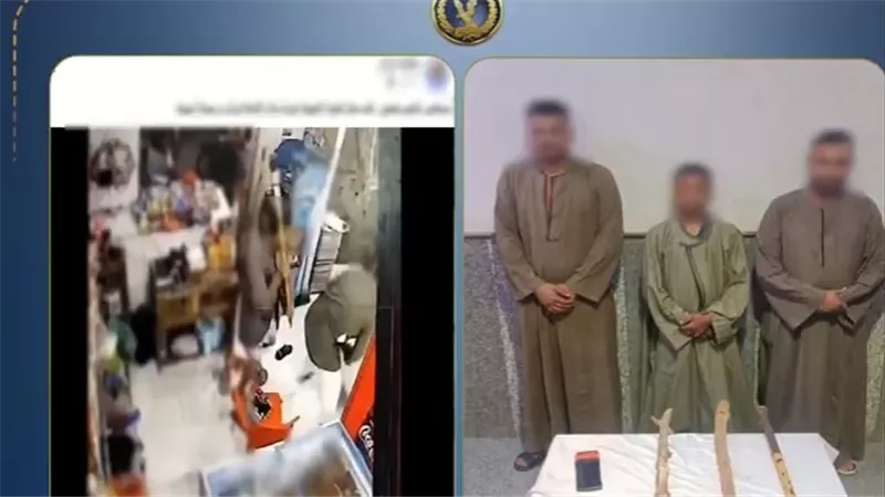 عصي خشبية.. القبض على المتهمين بالاعتداء على صاحب سوبر ماركت باسيوط 