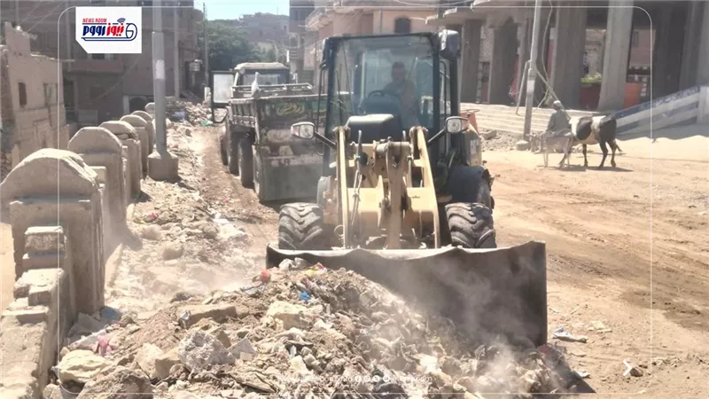 حملات مكثفة للنظافة ورفع الإشغالات وتحسين المظهر الحضاري بمركز ومدينة إطسا