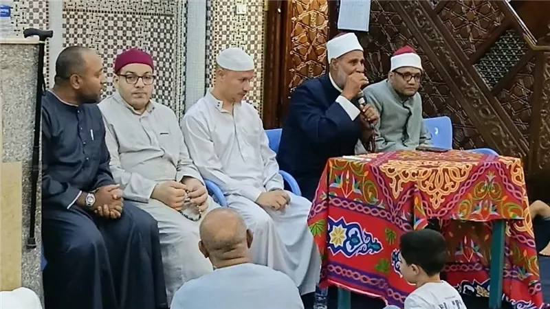 أوقاف دمياط تنظم أمسية دينية احتفالا بربيع الأنور في ميت أبو غالب