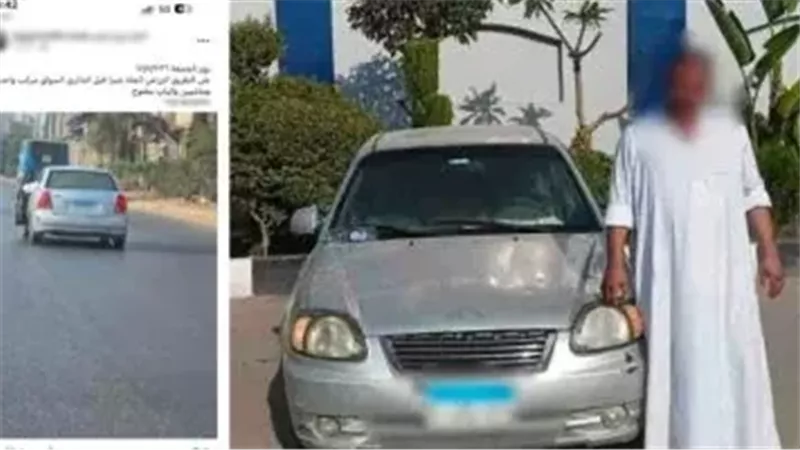 برعونة ولهو على الطريق.. سقوط سائق سيارة في القليوبية