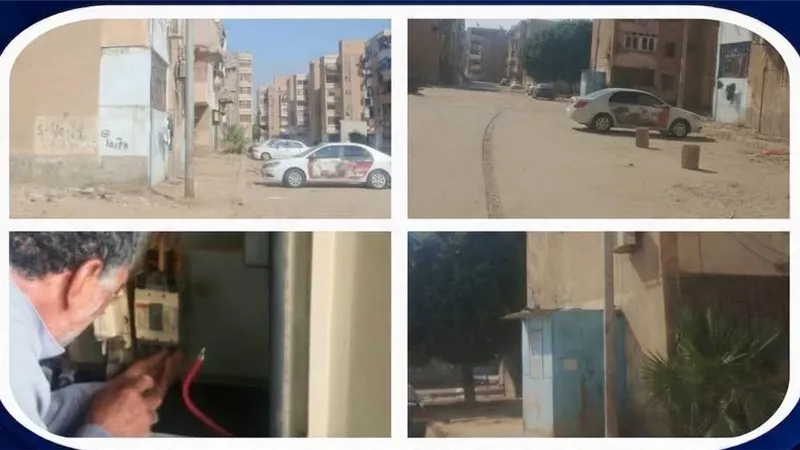 جهود مكثفة لرفع كفاءة أعمال الإنارة بعدد من المناطق بحي فيصل بالسويس 