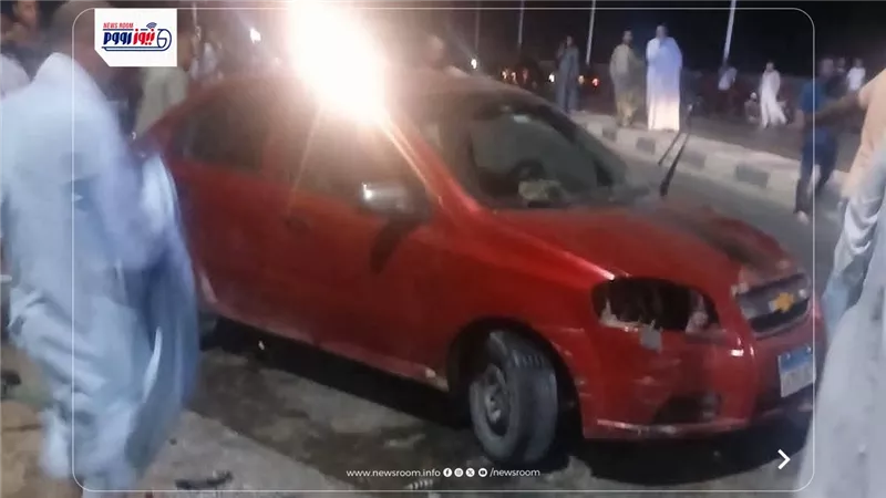 حادث أعلى كوبري ملوي.. إصابة 5 أشخاص إثر اصطدام سيارة ملاكي